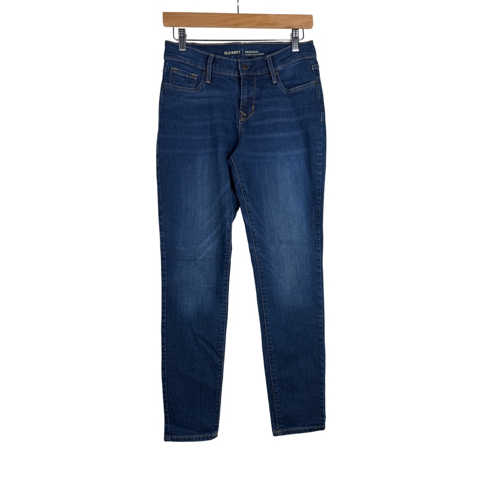 Old Navy Original Mid Rise Straight Leg Jeans size 6 Blue